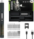 Mini Electric Screwdriver,JAKEMY Adjustable Torque Power Screwdriver Dual-mode Cordless Magnetic Precision Torx Screwdriver Bit Repair Tool kit USB Rechargeable with LED light for Electronics Consoles
