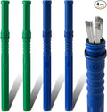Tandefio 4 Pcs Welding Rod Storage Tube 40 Inch Tig Rod Storage Canisters Welding Electrode Holder Airproof Waterproof Container(Green and Blue)