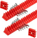 PATIKIL 46pcs Magnetic Wrench Organizer for Tool Box, Magnetic Modular Wrench Organizer Holder Toolbox Universally for 46 Tools Drawer Chest Ratcheting Offset Wrenches, Red