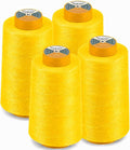AK TRADING CO. 4-Pack Dark Yellow All Purpose Sewing Thread Cones of High by Fabrics%7CEventDecor%7CCrafts%7CUpholsteryFoam