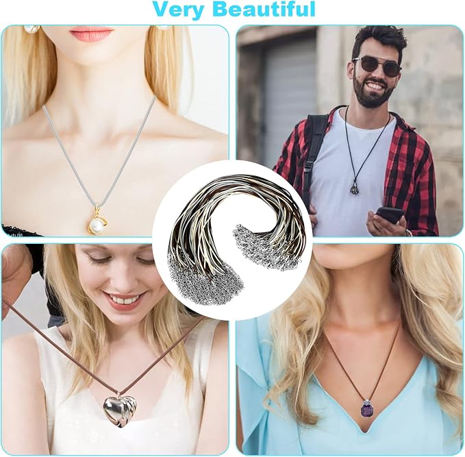 100 Pcs Leather Necklace Cord - Image 7