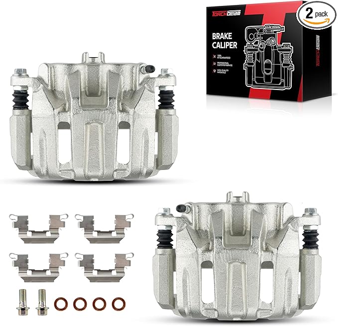 Torchbeam Front Brake Calipers Set for Honda 2012-2016 CR-V 2.4L, Honda 2007-2011 CR-V, Honda 2005-2010 Odyssey, Front Left and Front Right Calipers Replace # 19B2958+19B2959