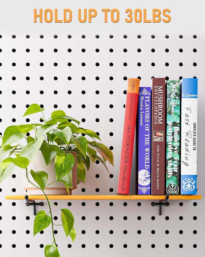 INCLY 60 Pack 2/4/6 Inch Black Pegboard Hooks, 1/4" Heavy Duty Peg Board Shelving Hooks Accessories, Peg Board Tool Hangers Fit for 1/4" Pegboard Hanging Tools Garage, Craft Organizing, Kitchen, Store