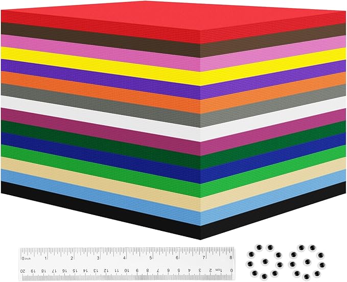 120 Pack EVA Foam Sheets, 8 x 6IN, 1mm Thick Foam Paper by Biguphate