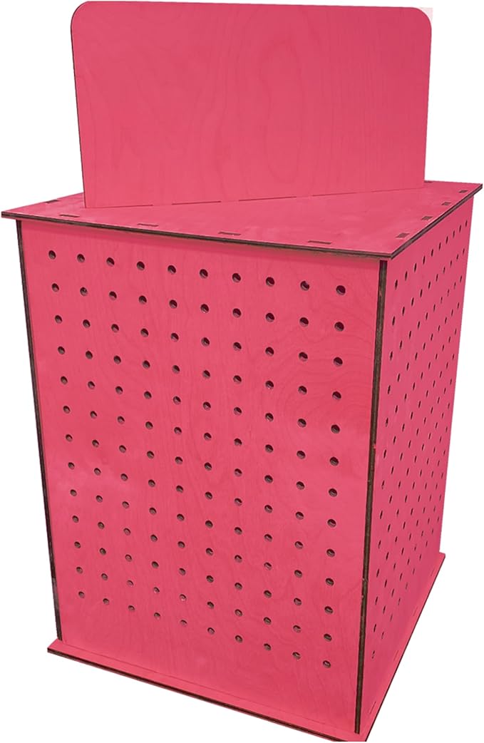 TORCHED DISPLAYS Rotating Pegboard Display… (Pink)