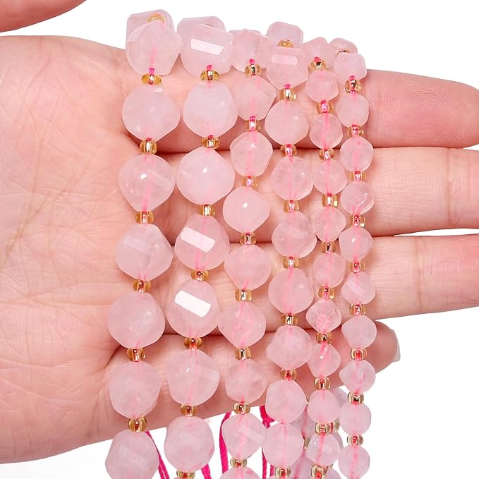 34pcs Natural Quartz Stone Beads - Image 4