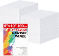 100 Pack 8x10 Inch Flat Canvas Boards by Unknown