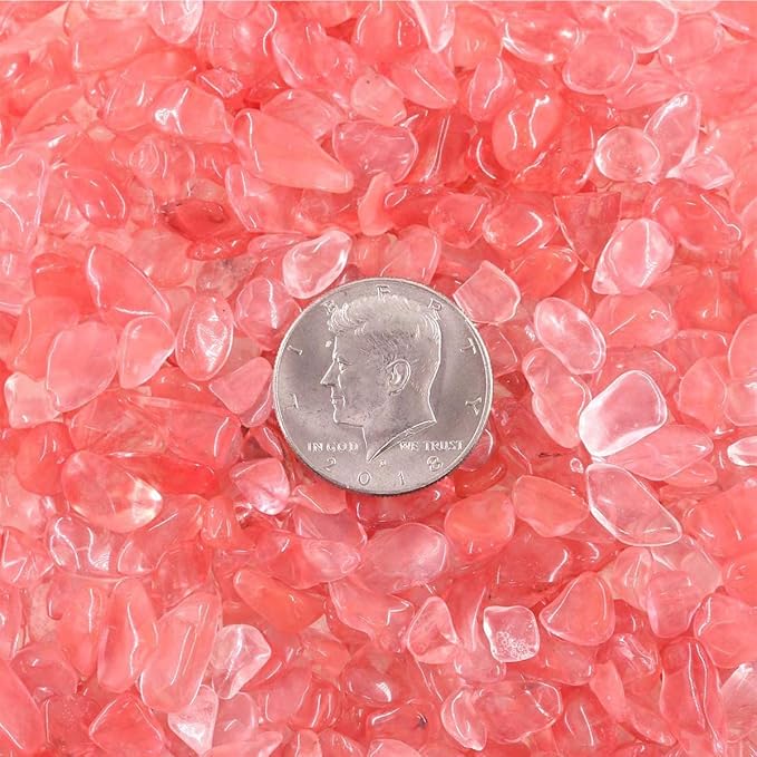 WAYBER Decorative Pebbles, 1 Lb/460g Pink Crystal Quartz Stones Irregular Rock - Image 6