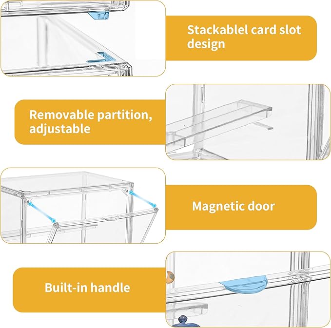 Acrylic Display Case for Collectibles 3 Tier, Small Clear Display Box 2pack | 2 - Image 3
