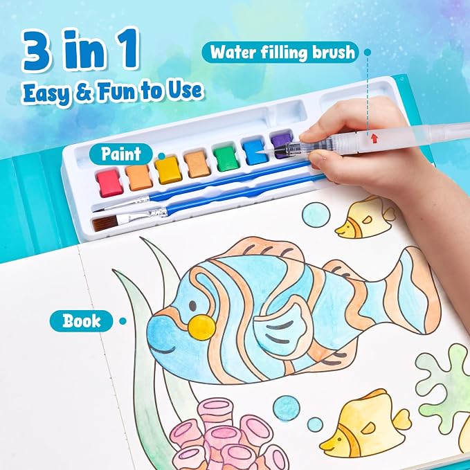 JoyCat Paint with Water Coloring Books - Image 5