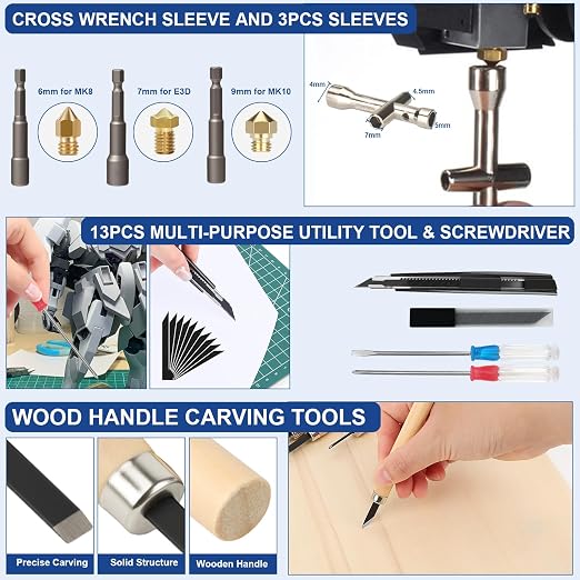 201PCS 3D Printer Tools Kit, 3D Printer Accessories - Image 7