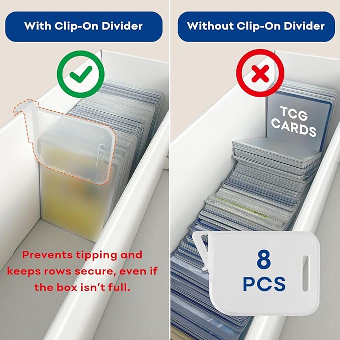 Fageverld 2-Pack Trading Card Storage Box, Top loader Storage Boxes, includes - Image 3