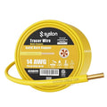 14 AWG Tracer Wire 600V 100% Solid Copper Conductor Direct Burial Underground, Yellow Tracer Wire for Locating Underground Pipes and Lines Gas Electrical Wire Water Sewer Pipe and Fiber Optic, 250 FT
