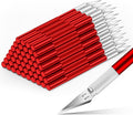DIYSELF 50-Piece Exacto Knife, Aluminum Alloy Handle, Precision Craft Hobby by DIYSELF