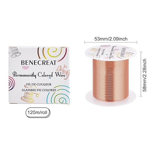 BENECREAT 26 Gauge Copper Jewelry Wire - Image 2