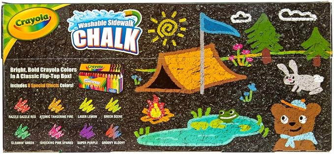 Crayola Ultimate Washable Chalk Collection, Bulk Outdoor Sidewalk Chalk - Image 7