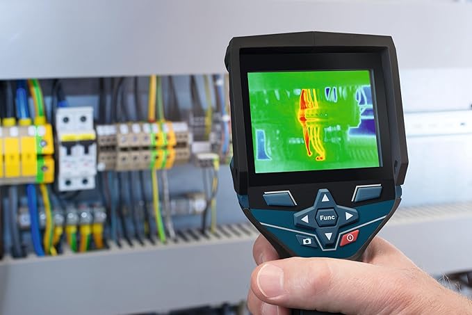 BOSCH GTC400C 12V Max Connected Thermal Camera, Includes 2 Ah 12V Max Lithium-Ion Battery & Charger, USB Cable, & Soft Pouch