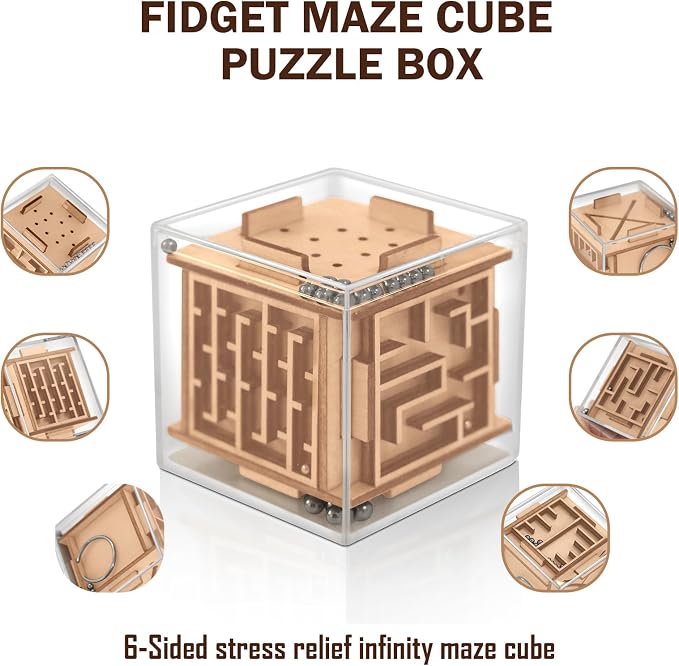 Fidget Puzzle Cube for Kids and Adults - Image 4