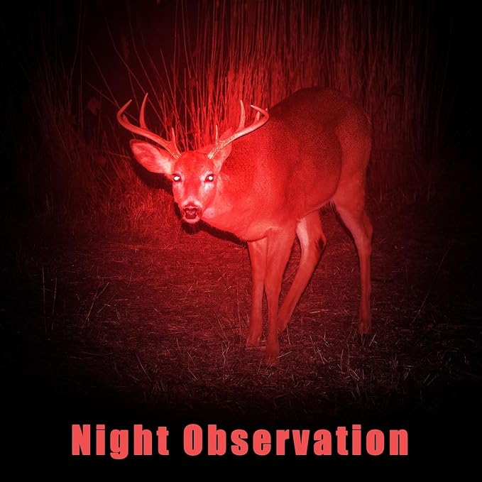 Honoson Red Light Flashlight LED Single Mode Torch 1 Mode Scalable Red Lens - Image 6