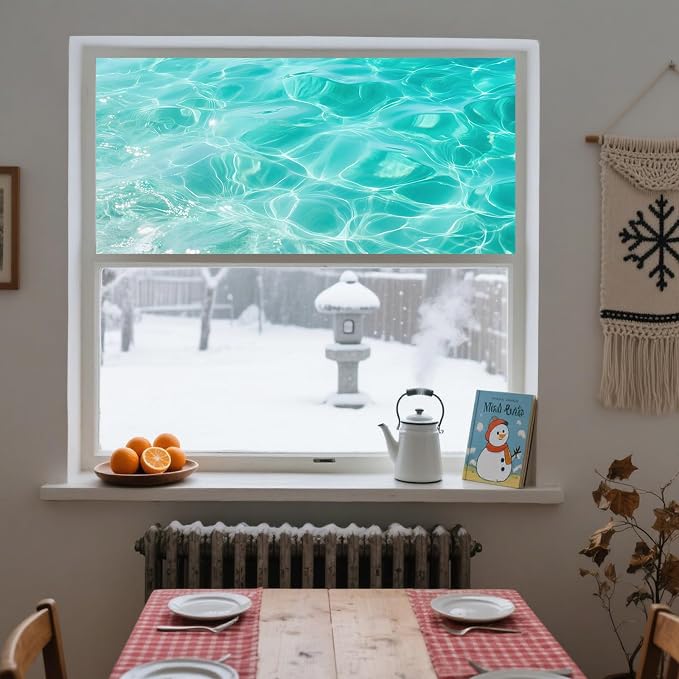 IVN Privacy Window Film Decorative Clear Water Ripples, Static Cling Window Film - Image 8