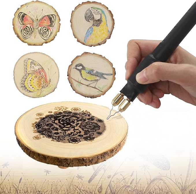 Professional Wood Burning Kit, Wandart 60W Wood Burning Tool Pyrography Kit - Image 7