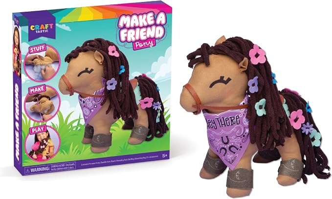 Craft- Tastic - Make a Friend Pony - Mini Sewing Kit, Arts and Crafts, Kids by Craft-tastic
