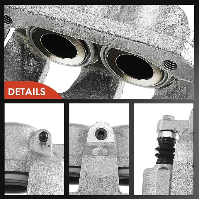 A-Premium Front Disc Brake Caliper Assembly with Bracket Compatible with Dodge, Ram and Chrysler Models - Durango/Aspen 2007-2009, Dakota/Ram 1500 2009-2010, 1500 2011-2018, Dakota 2011, 1500 Classic