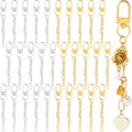 30pcs Gold & Silver Keychain Making Kit, Key Ring Swivel Snap Hook Chains by Unknown