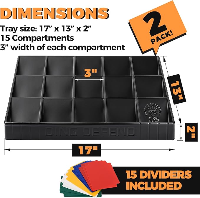 Storage Standard 2 Pack Card Sorting Tray - Image 3