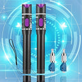 2pcs Fiber OpticVisual Fault Locator Fiber Optic Cable Tester with 1pc Singlemode 9/125um FC Male to LC Female Adapter, Purple Switch (Mode Number: VFL-30)