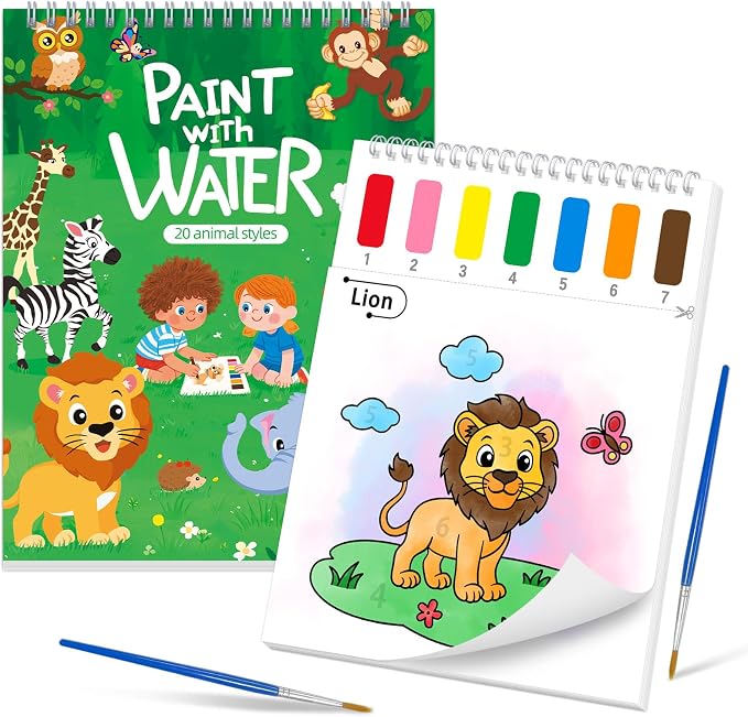 SOCOLER Paint with Water Coloring Books by SOCOLER
