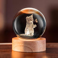 IFOLAINA 3D Cat Crystal Ball Ideas Gifts by IFOLAINA