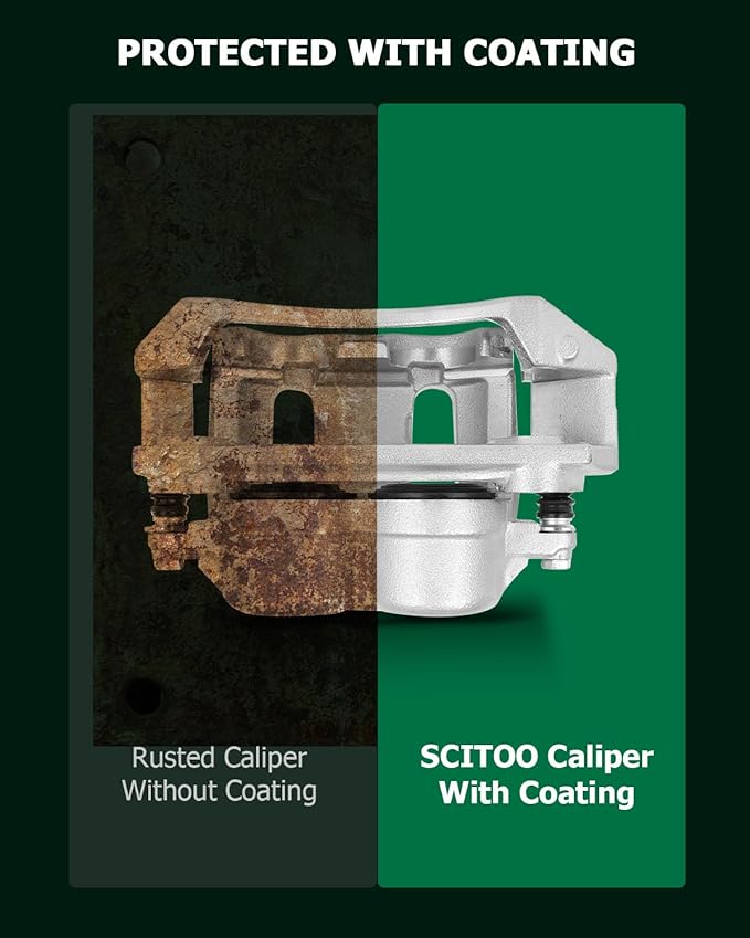 SCITOO Front Right Brake Caliper With Bracket 18B4750 Compatible For Ford For F-150 1999-2003, For Ford For F-150 Heritage 2004, For Lincoln Blackwood 2002