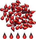 MECCANIXITY 50PCS Flat Back Acrylic Teardrop Gems 6x10mm Artificial Rhinestones by MECCANIXITY
