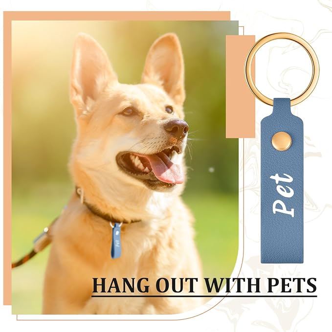 Wavyknot 300 Pcs PU Leather Keychain Blanks Bulk Laser Engraving Blanks - Image 7