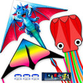 SGftre 3 Piece Set Butterfly Delta Octopus Kites by SGftre