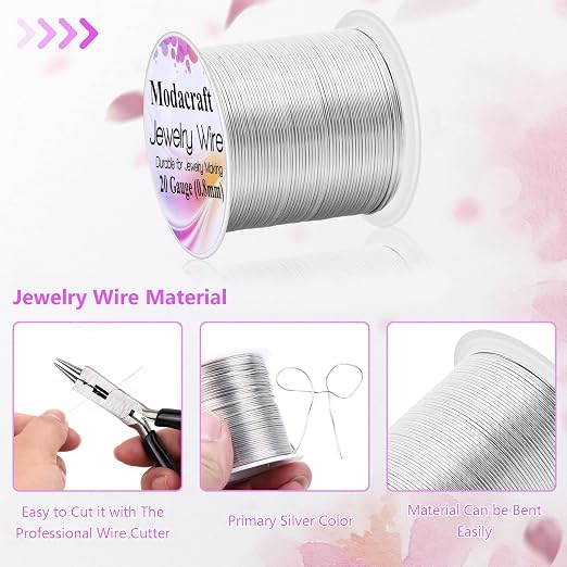3Rolls 20/24 Gauge Silver Wire - Image 2