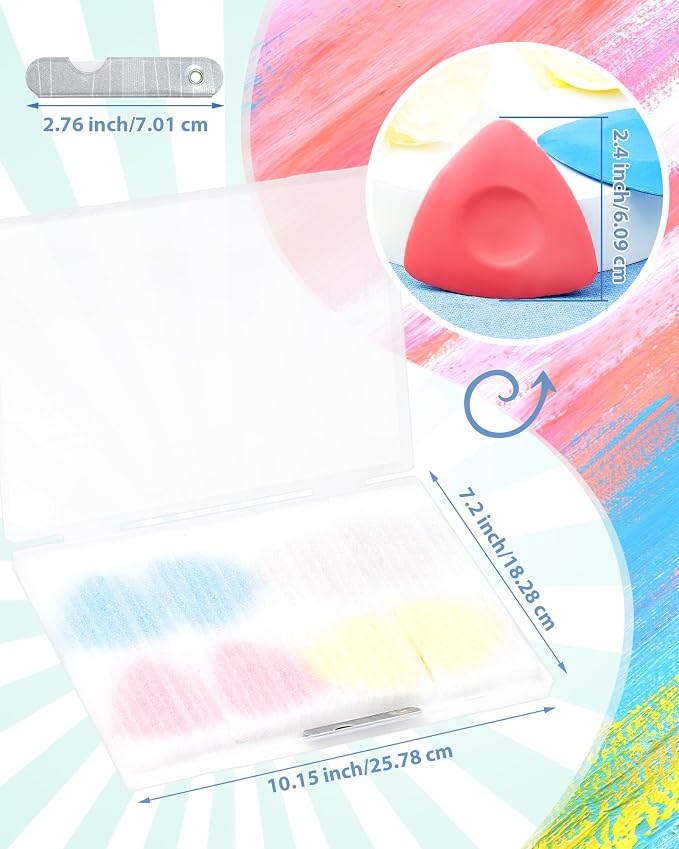 FIVEIZERO 8Pcs Tailors Chalk, Triangle Sewing Chalk - Image 2