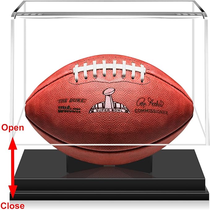 KKU Football Display Case, Acrylic Football Case Display Case Autographed - Image 4