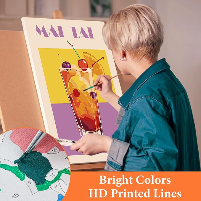 Fountor 6 Pack Paint by Numbers Kit - Image 5