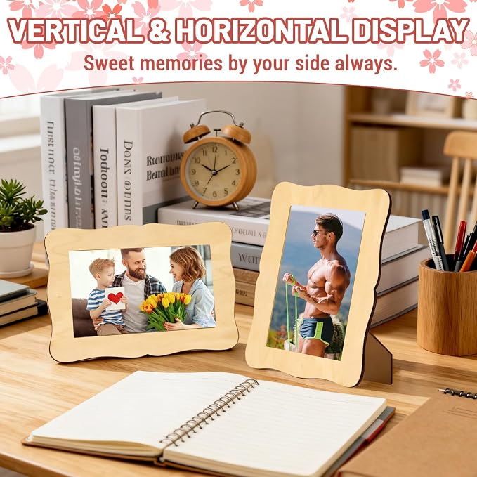 RYKOMO 24 Pack DIY Wooden Picture Frames - Image 6