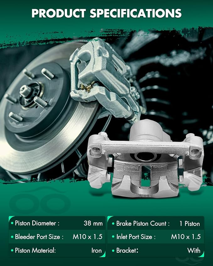 SCITOO Rear Right Brake Caliper With Bracket 18B4645 Compatible For Lexus ES350 2013-2016 For Toyota Avalon 2013-2018 For Toyota Camry 2012-2017
