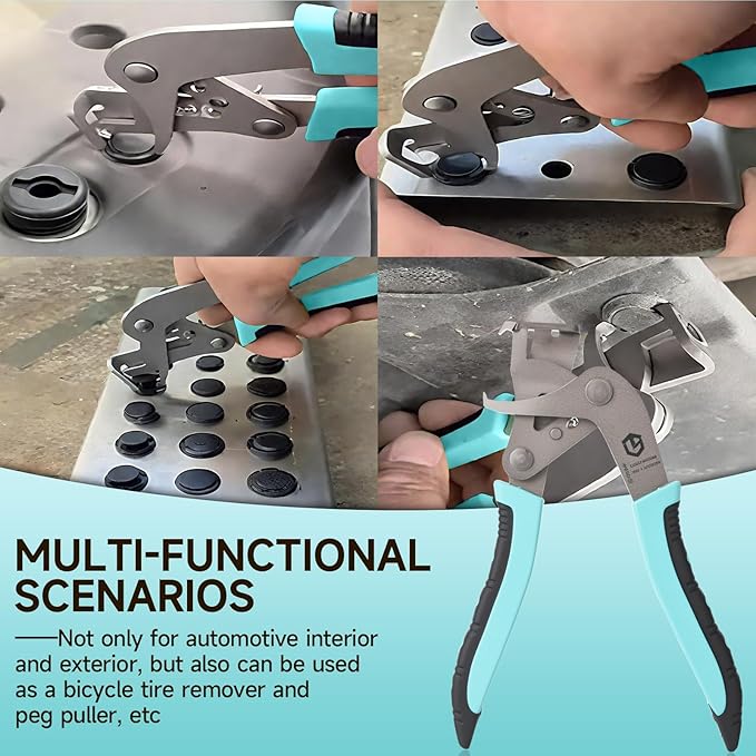 Car Clip Pliers and Disassembly Tools, Efficient Multi-Functional Automotive Snap Pliers, Easy to Remove Fasteners, Clips, Buckles, and Rivets, Ergonomic Design for Lightweight and easy to use