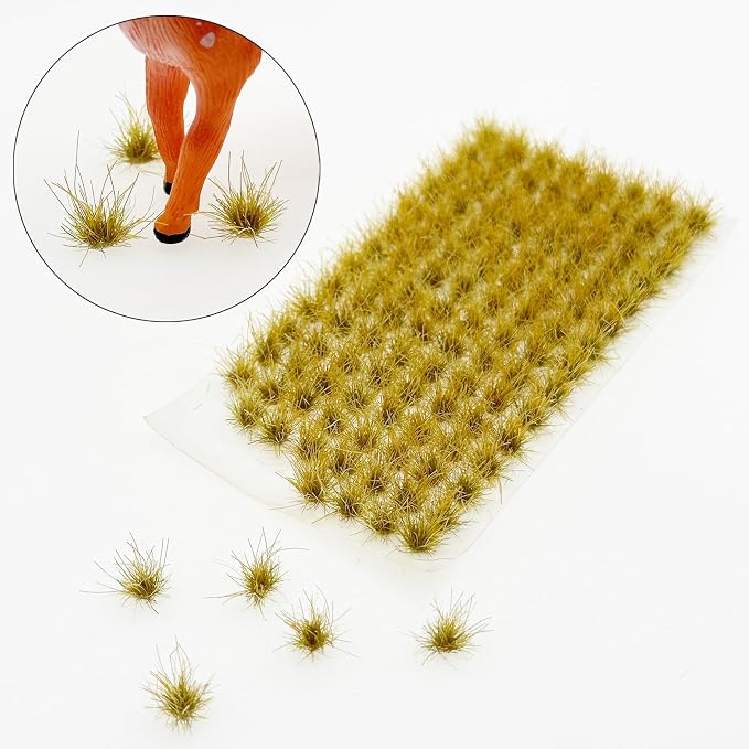 Woohome 120 PCS Bushy Tufts Static Grass Tuft Model Grass Tuft - Image 3