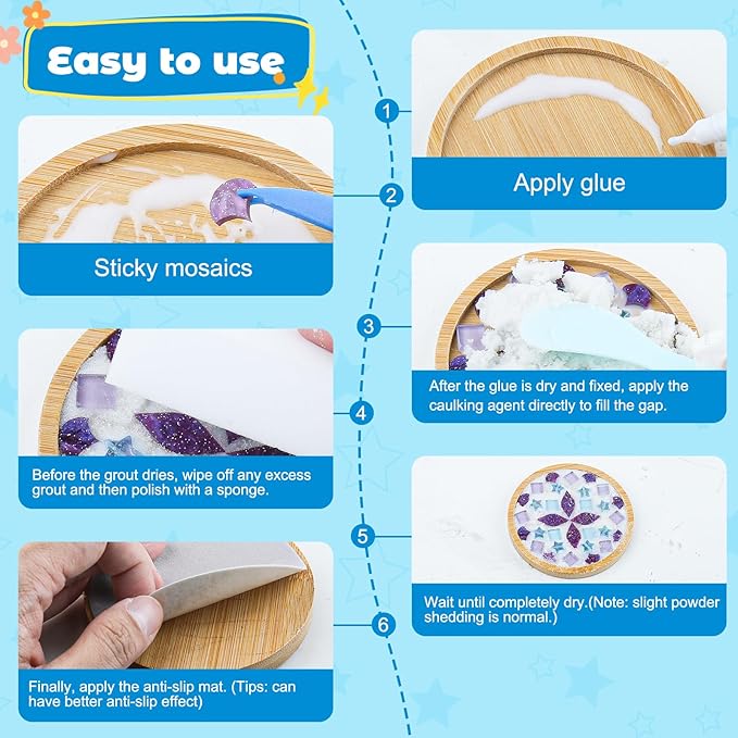 Karidge 5 Sets DIY Mosaic Tiles - Image 4