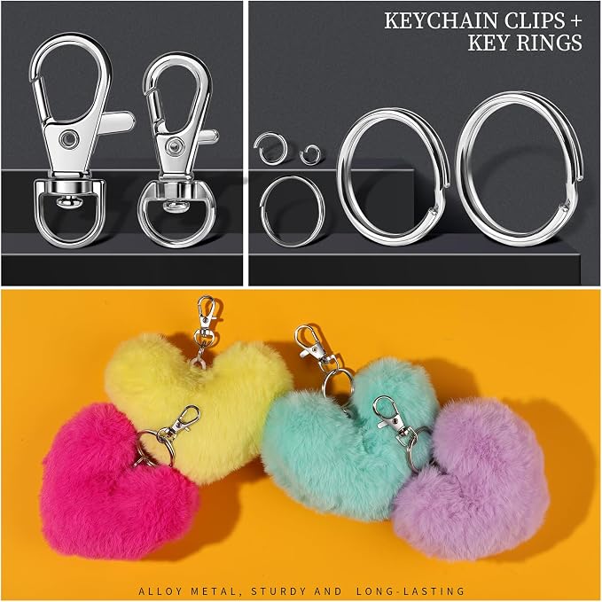 LEOBRO Keychain Making Kit, Well Crafted Sturdy Key Chain Making Kit, Key Chain - Image 3
