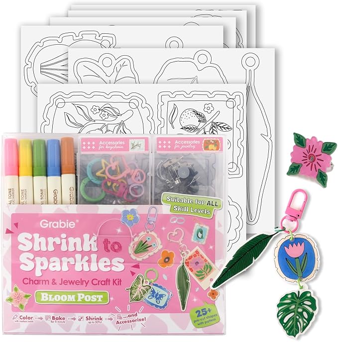 Grabie DIY Shrink Art Craft Kit Jewelry Making Kit by Grabie