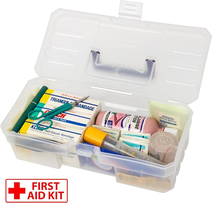 Akro-Mils 12-Inch ProBox Plastic Art Supply, Hobby or Craft Storage Toolbox - Image 3