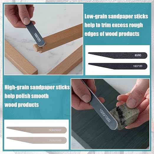 Honoson 20 Pcs Sanding Sticks for Plastic Models 3D Print Polishing Sticks - Image 4