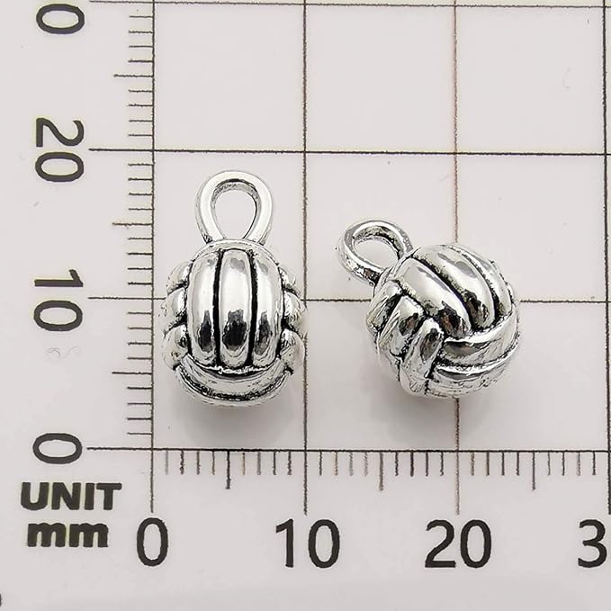 Youdiyla 45 Volleyball Charms Collection, Bulk I Love Sport Volleyball Girl - Image 5